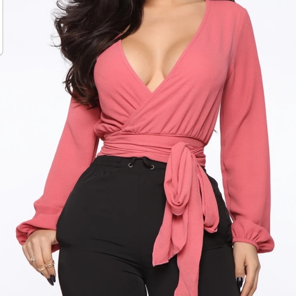 cute wrap tops